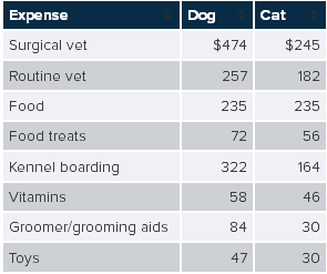 expense chart